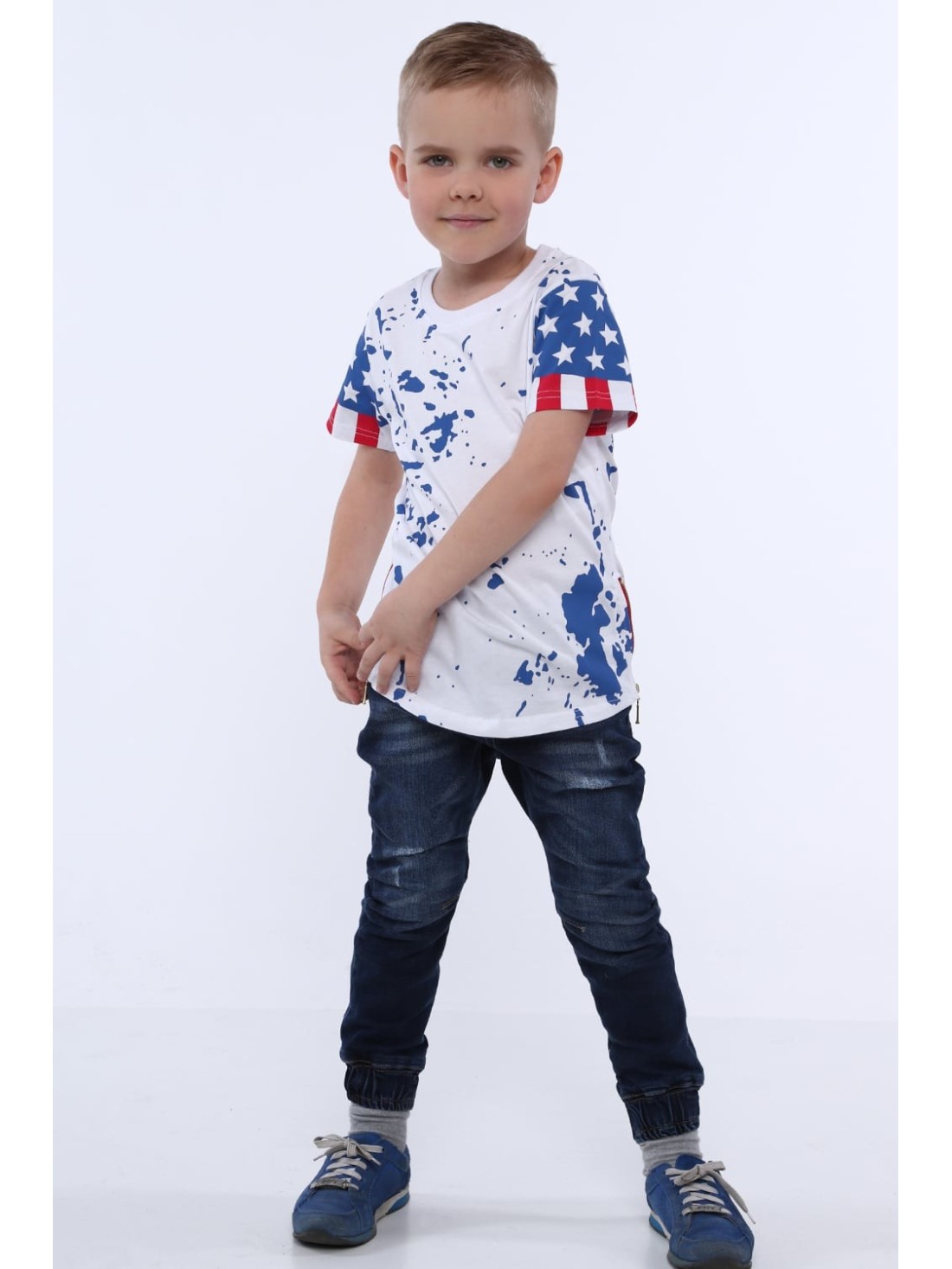 T-Shirt mit Flaggenmotiv NDZ4451 – Online-Shop – Boutique